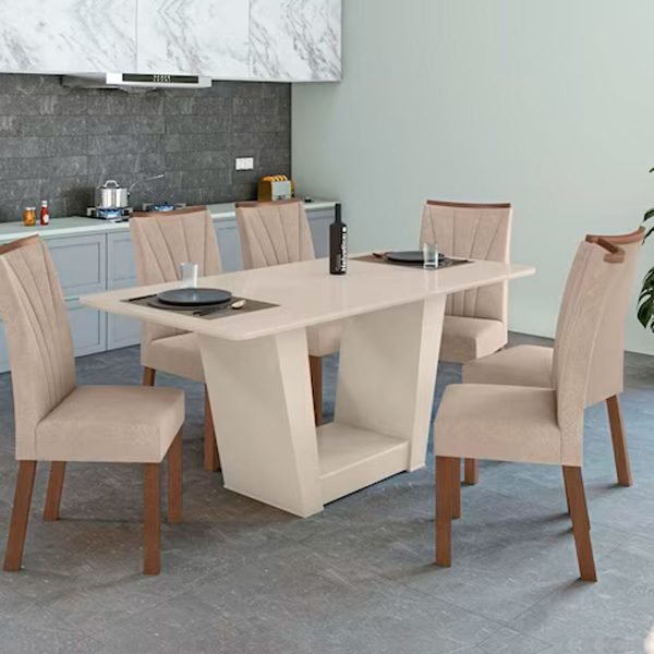 MESA APOGEU 170 CM BLANCO HUESO