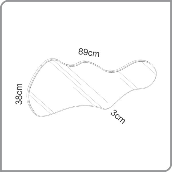 PANEL DECORATIVO 89CM CON ESPEJO - Imagen 2