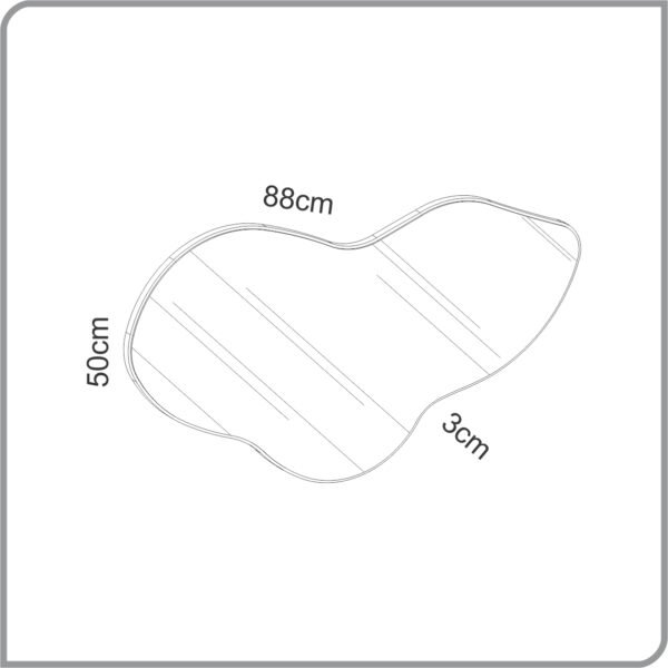 PANEL DECORATIVO 88CM CON ESPEJO - Imagen 2