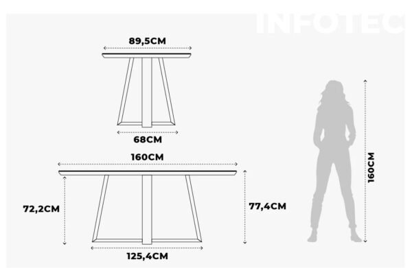 Mesa de comedor BENNET - Imagen 2