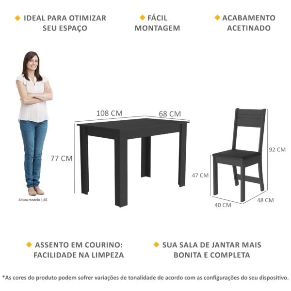 KIT MESA + 4 SILLAS VEGAS - Imagen 2