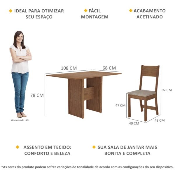 MESA + 4 SILLAS SIENA - Imagen 2