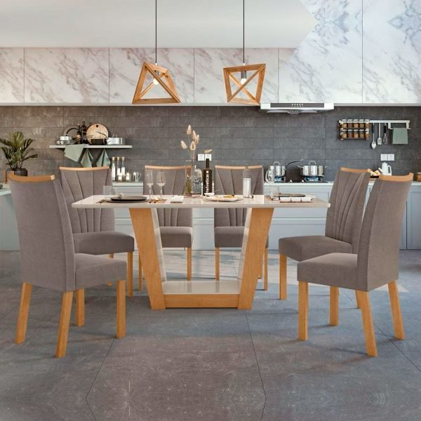 SET DE COMEDOR APOGEU 6 SILLAS - Imagen 3
