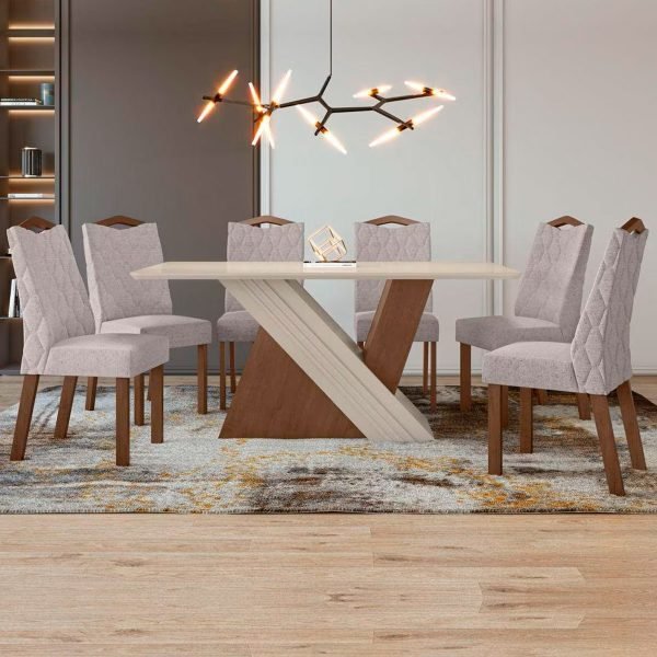 SET DE COMEDOR VENUS 6 SILLAS