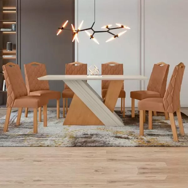 SET DE COMEDOR VENUS 6 SILLAS - Imagen 2