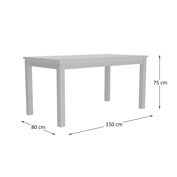 MESA RECTANGULAR 150X80 - Imagen 2