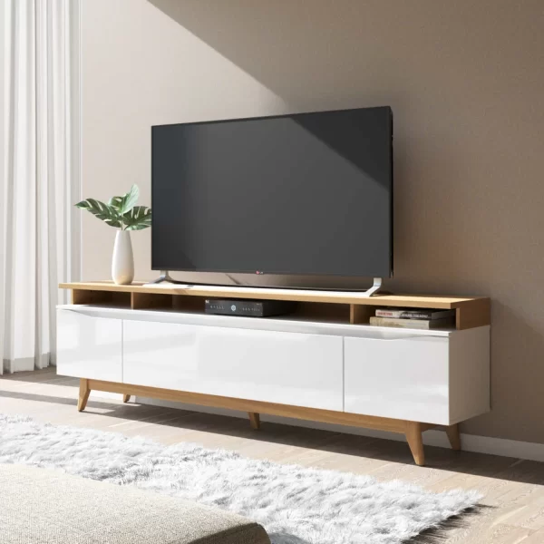 RACK FLYNT 1.8 ST BLANCO HUESO/ NATURAL