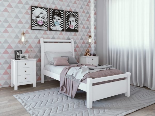 CAMA TWIN REALI BLANCO