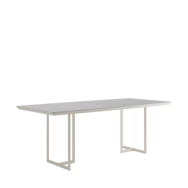MESA DE COMEDOR IRON 1800X1000 BLANCO HUESO MATE - Imagen 3