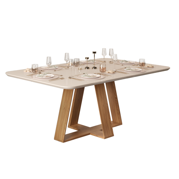 MESA CELESTE CARVALHO NOBRE OFF WHITE - Imagen 3