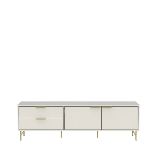 RACK YVES 1.8 OFF-WHITE FOSCO/DOURADO - Imagen 2