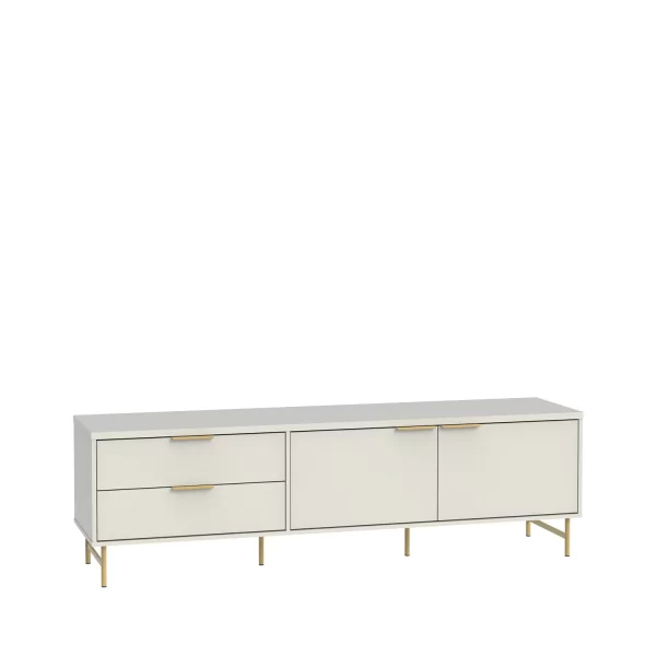 RACK YVES 1.8 OFF-WHITE FOSCO/DOURADO - Imagen 3