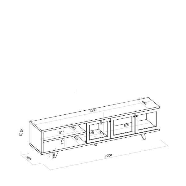 BANCADA RETRO 220CM - Imagen 3