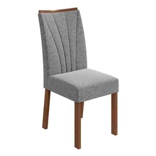 SILLA APOGEU LINO CINZA/ IMBUIA CLEAN
