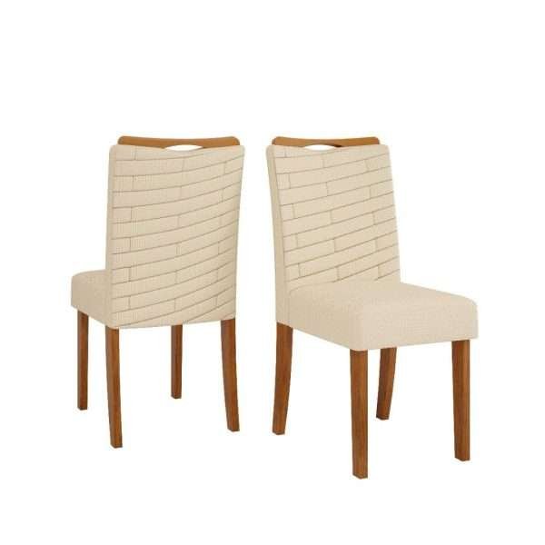 SILLA JULIA  FREIJO/LINHO NEVE