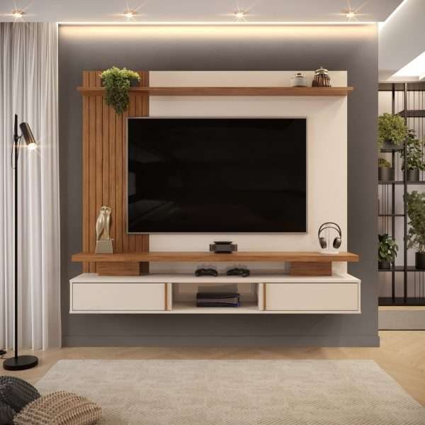 CENTRO ENT PANEL LEONI OFF WHITE/ FREIJO