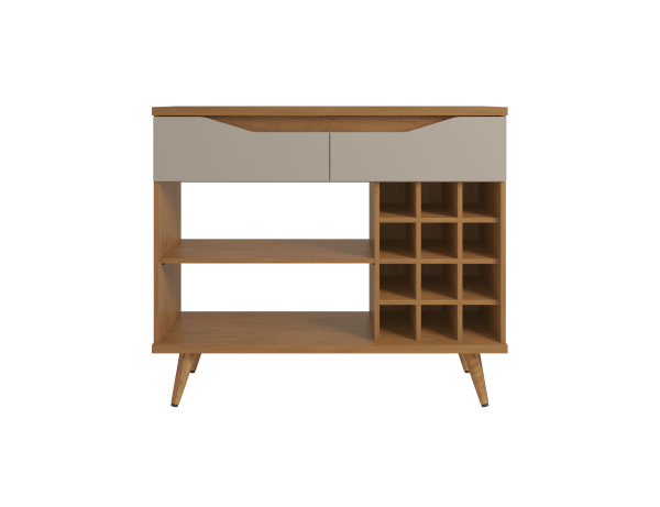 BAR GRACE 2 PUERTAS CEDAR/OFF WHITE HIGH GLOSS - Imagen 4