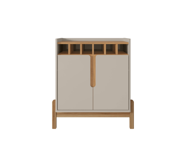 BAR LIZZ OFF WHITE HIGH GLOSS/CEDAR - Imagen 5