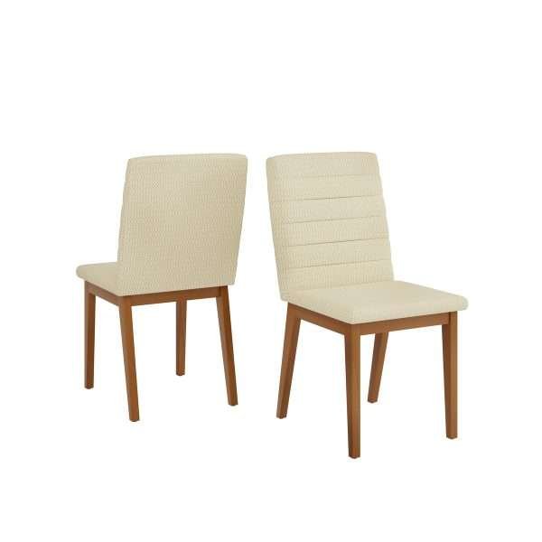 SILLA SOFIA MADEIRA IPE/LINHO NEVE