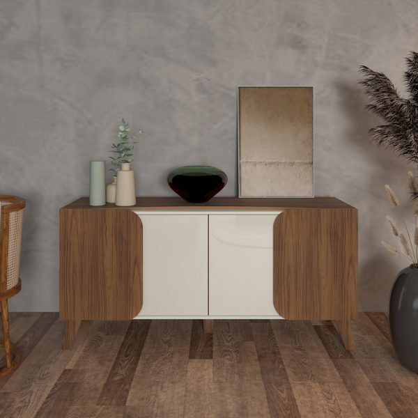 CREDENZA-BUFFET ELEGANCE CEDRO/ OFF WHITE
