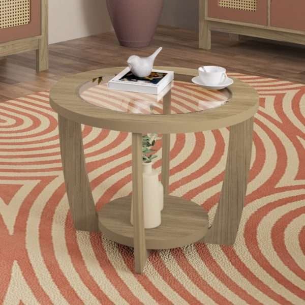 MESA DE CENTRO CURVE- ROBLE