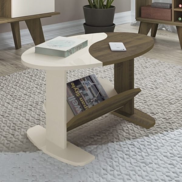 MESA DE CENTRO ISIS- PINO/ OFF WHITE