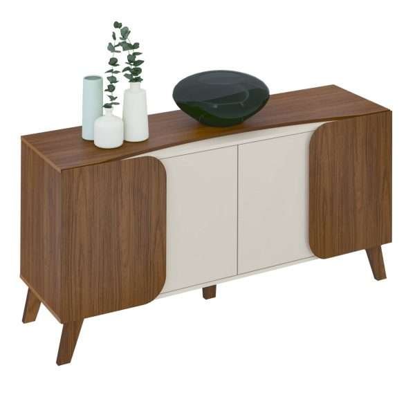 CREDENZA-BUFFET ELEGANCE CEDRO/ OFF WHITE - Imagen 4