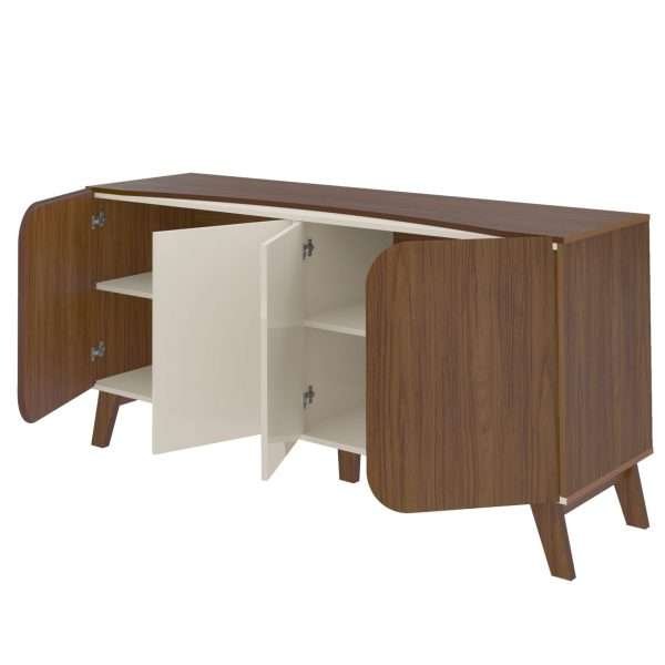 CREDENZA-BUFFET ELEGANCE CEDRO/ OFF WHITE - Imagen 3
