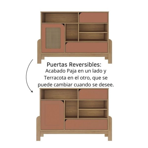 BUFFET NATURE- ROBLE/ TERRACOTA - Imagen 3