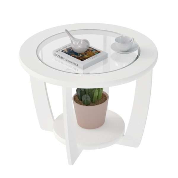 MESA DE CENTRO CURVE- BLANCO - Imagen 5