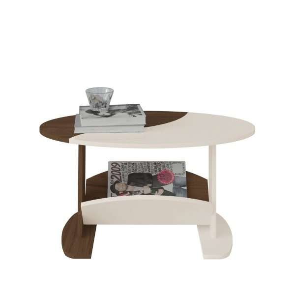 MESA DE CENTRO ISIS- ALMENDRA/ OFF WHITE - Imagen 4