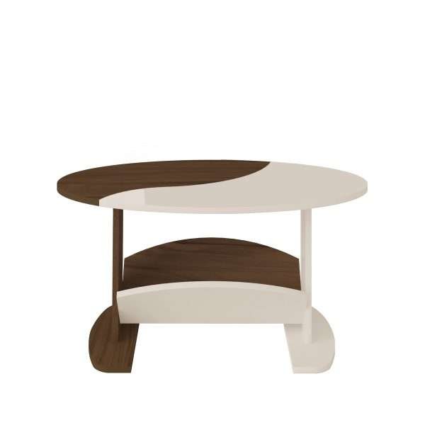MESA DE CENTRO ISIS- PINO/ OFF WHITE - Imagen 3