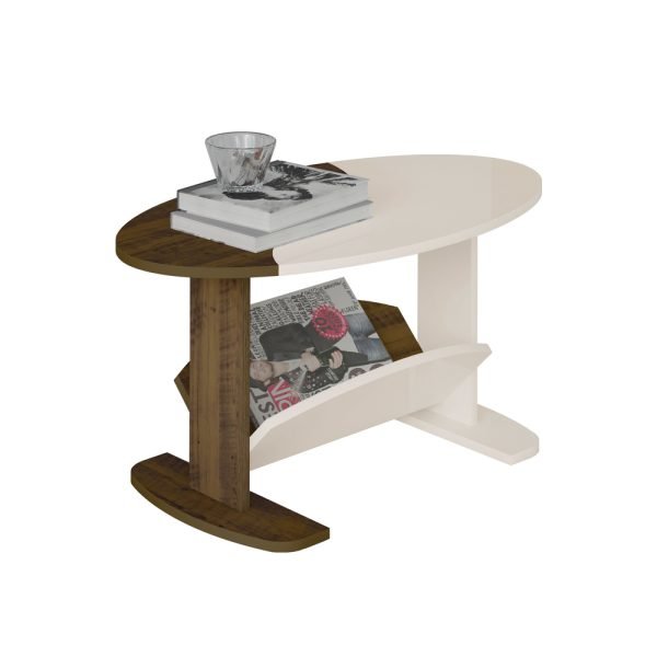 MESA DE CENTRO ISIS- PINO/ OFF WHITE - Imagen 4