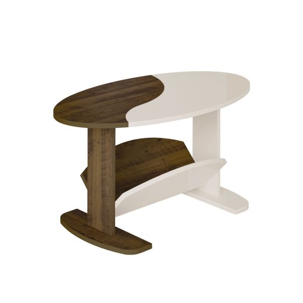 MESA DE CENTRO ISIS- PINO/ OFF WHITE - Imagen 6