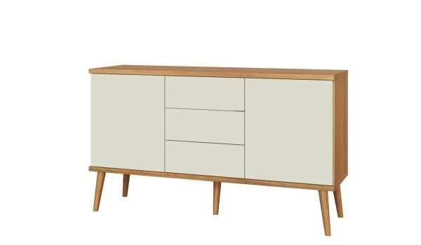 BUFFET 135CM C/02 PUERTAS - FREIJO/OFF WHITE - Imagen 3