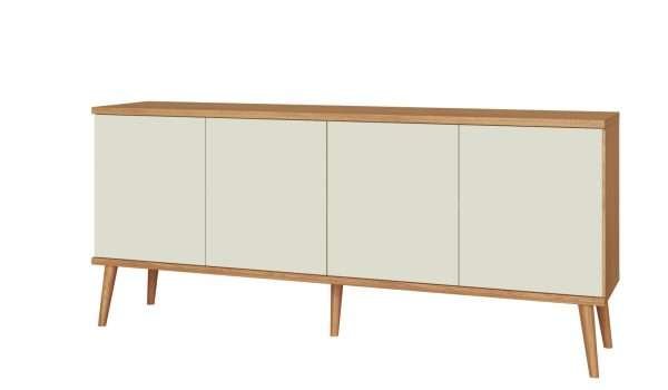 CONSOLA180CM C/4 PUERTAS - FREIJO / OFF WHITE - Imagen 3