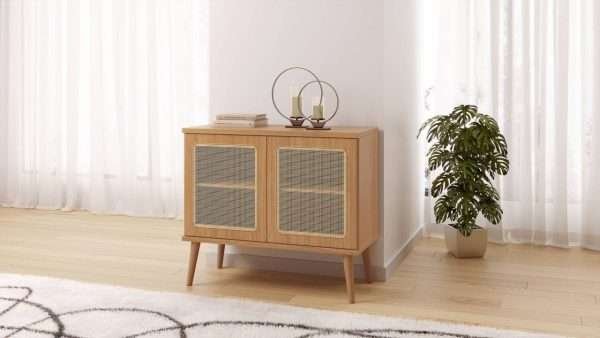 RACK 91CM - FREIJO / TELA SINTETICA