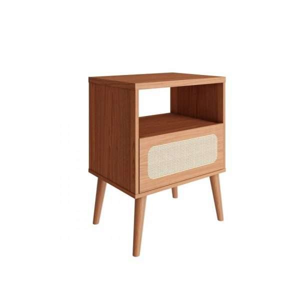 MESA DE NOCHE C/01 CAJON - FREIJO / TELA SINTETICA