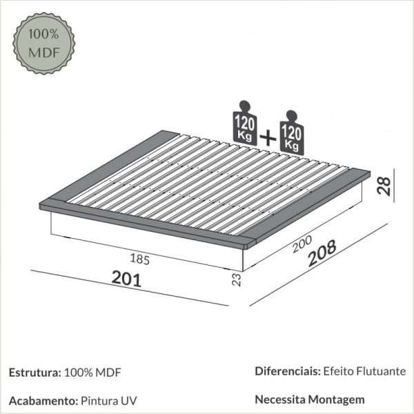 CAMA MATRIMONIA 201CM - Imagen 2