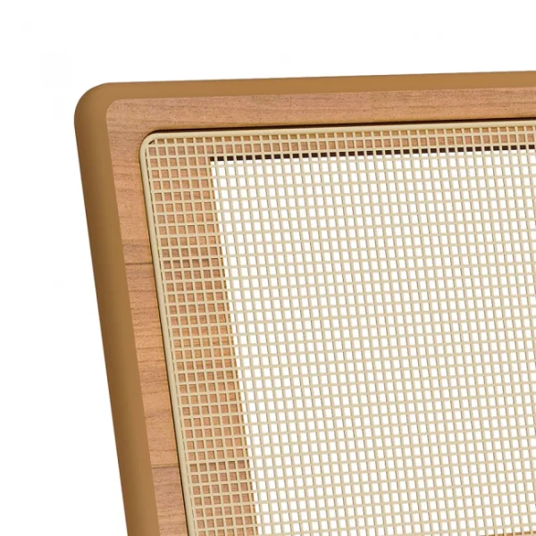 SILLA DE COMEDOR FREIJO/BEGE RUSTICO/TELA SINTETICA - Imagen 4