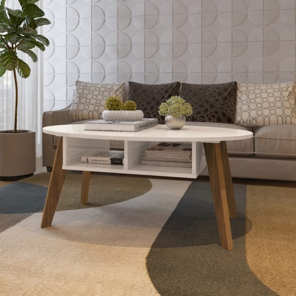 MESA DE CENTRO DIVA OFF WHITE/ CEDRO
