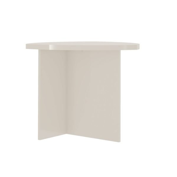 MESA LATERAL DELTA- OFF WHITE - Imagen 4