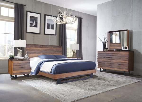JUEGO DE HABITACION KING URBAN RUSTIC BROWN