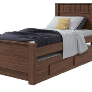 CAMA INDIVIDUAL ATHENAS AVELLANA CON CAMA AUXILIAR