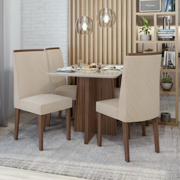MESA CELEBRARE 120 CM  ROBLE NATURAL/ BLANQUECINO