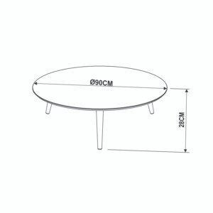 MESA DE CENTRO BLANCO