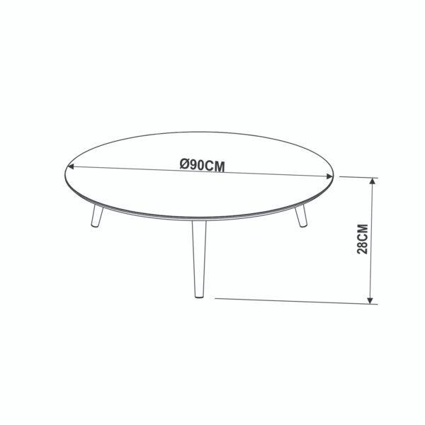 MESA DE CENTRO BLANCO