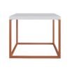 MESA CUBE BLANCO/COBRE