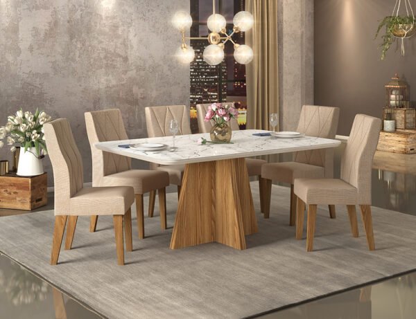 MESA PARMA-TAMPO CHANF. CURVO MAD/VD PINTADO TRAV 1700*900*25 RUSTICO TERRARA/ OFF WHITE