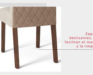 SILLA NEW MAIA RUSTICO MALBEC/ VELUDO KRAFT